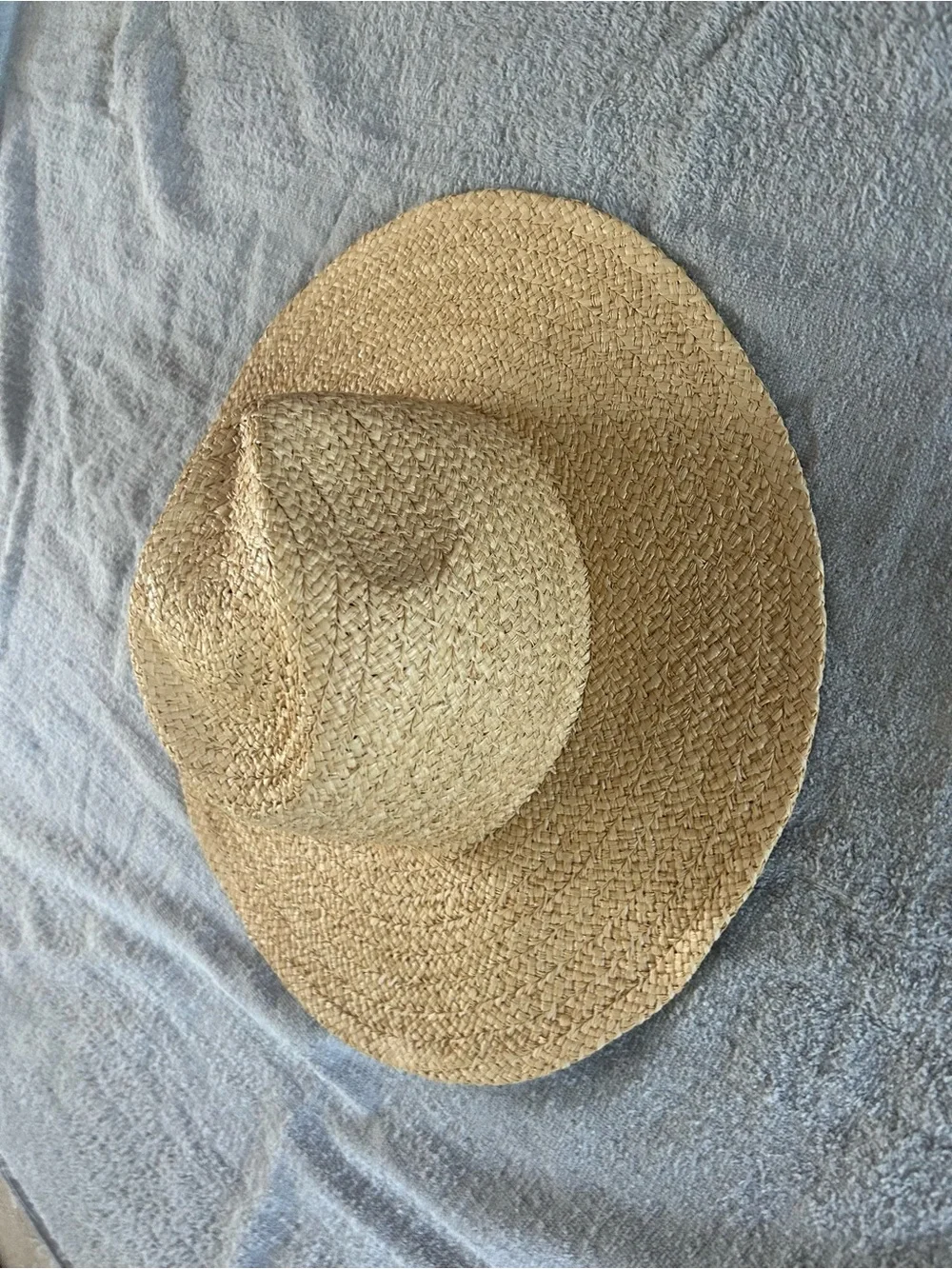 Wide Brim Straw Sun Hat - NWT
